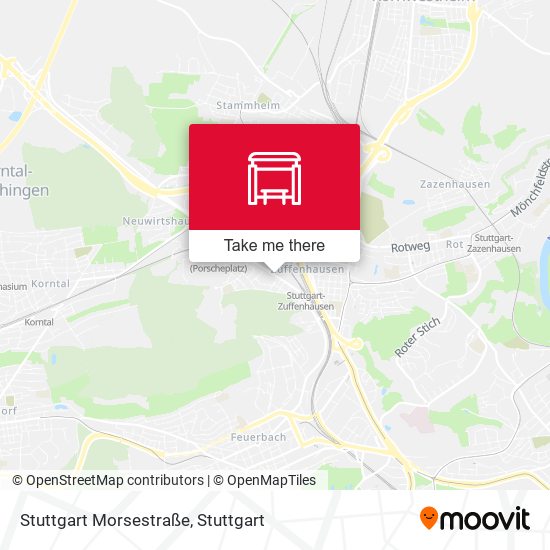 Stuttgart Morsestraße map