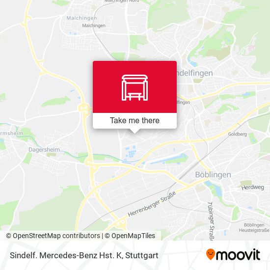 Sindelf. Mercedes-Benz Hst. K map