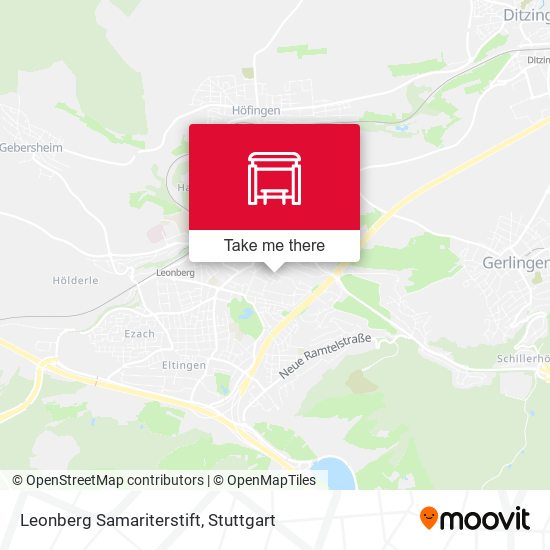 Leonberg Samariterstift map