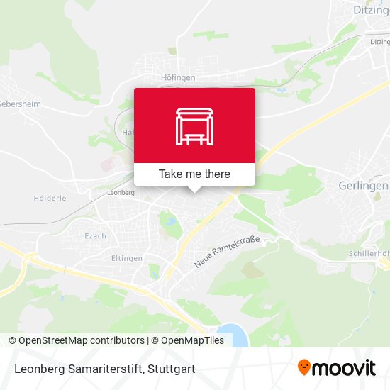 Leonberg Samariterstift map