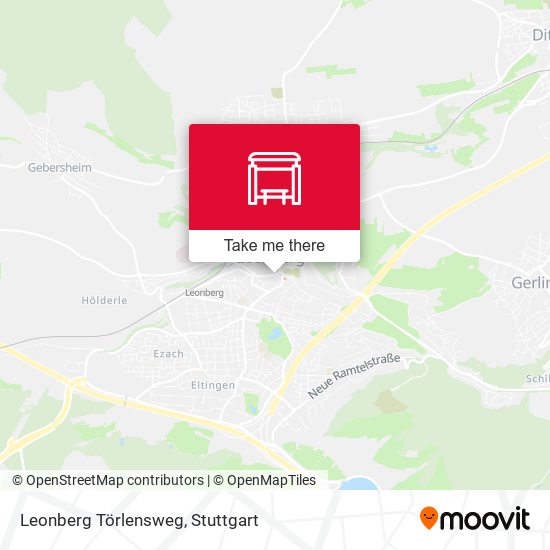 Leonberg Törlensweg map