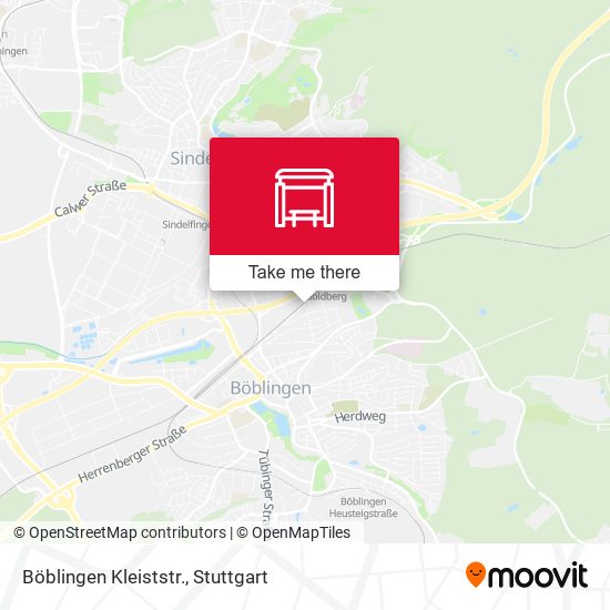Карта Böblingen Kleiststr.