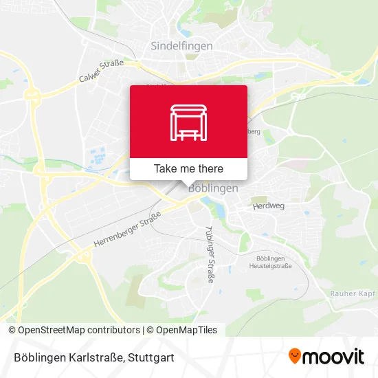Карта Böblingen Karlstraße