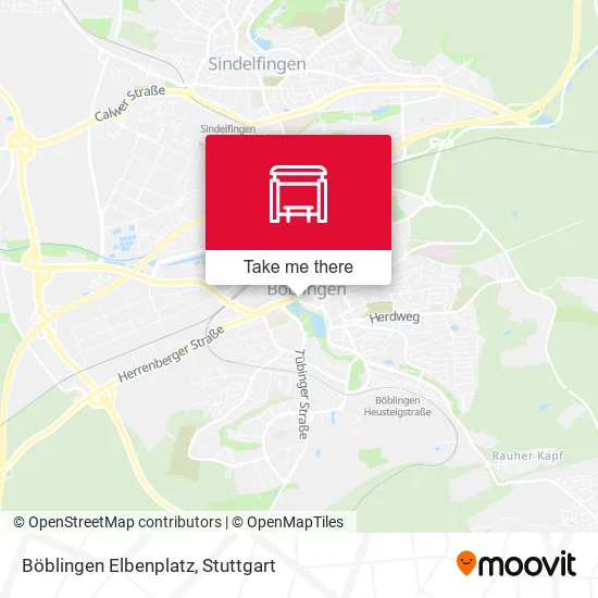 Карта Böblingen Elbenplatz