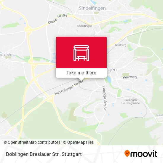 Карта Böblingen Breslauer Str.