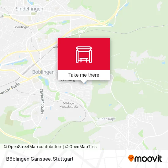 Карта Böblingen Ganssee