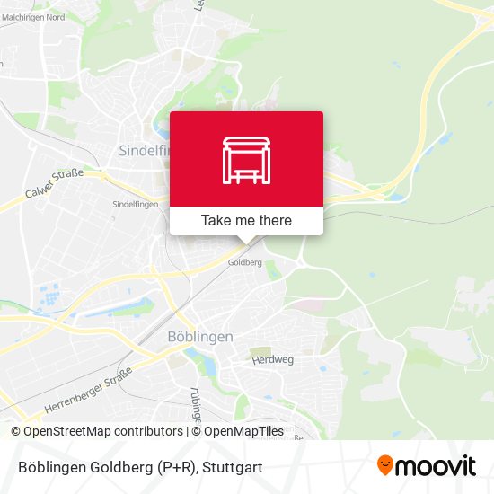 Böblingen Goldberg (P+R) map