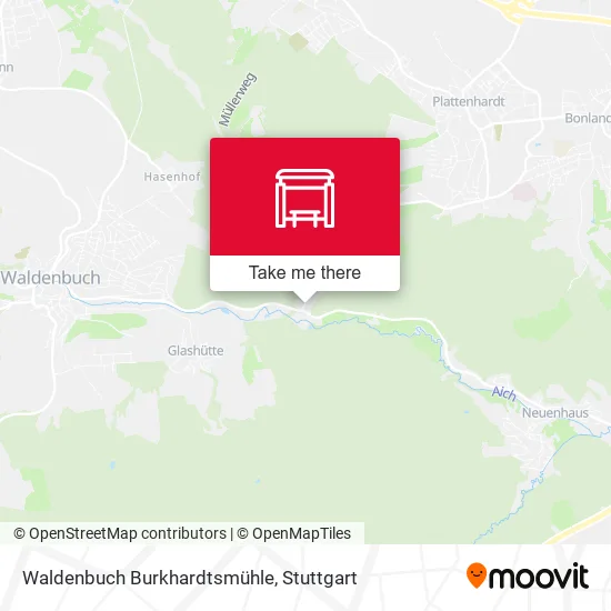 Карта Waldenbuch Burkhardtsmühle