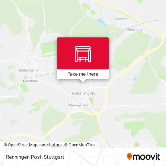 Карта Renningen Post