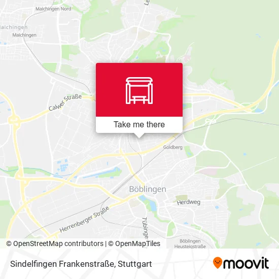 Карта Sindelfingen Frankenstraße