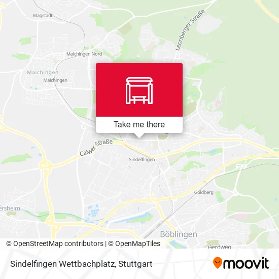 Карта Sindelfingen Wettbachplatz