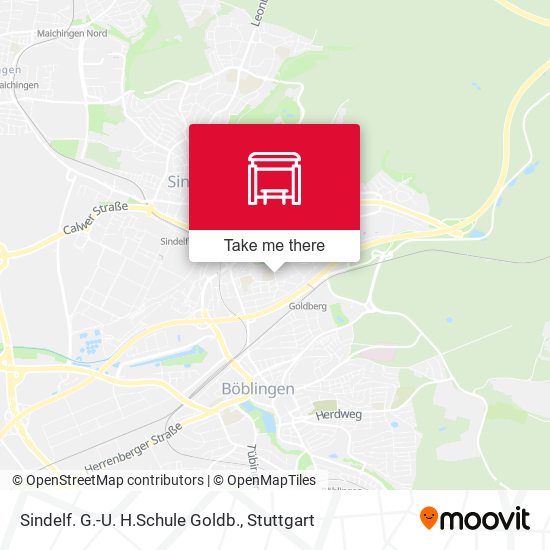 Sindelf. G.-U. H.Schule Goldb. map