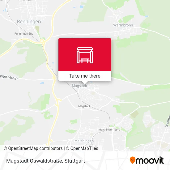 Карта Magstadt Oswaldstraße