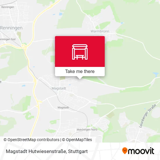 Карта Magstadt Hutwiesenstraße