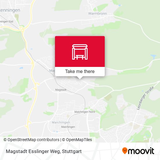 Magstadt Esslinger Weg map