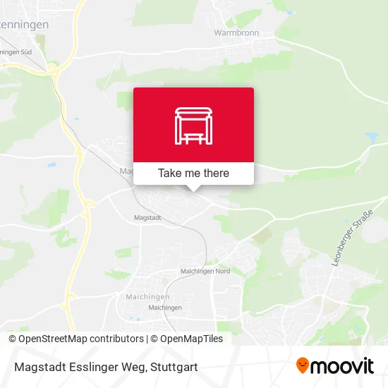 Карта Magstadt Esslinger Weg