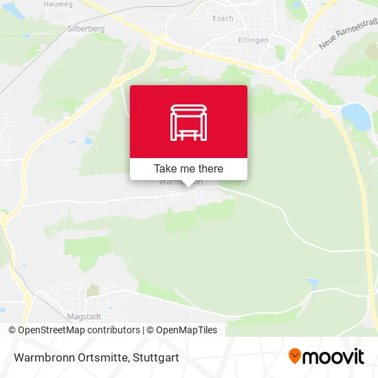 Карта Warmbronn Ortsmitte