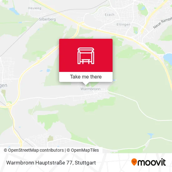 Warmbronn Hauptstraße 77 map