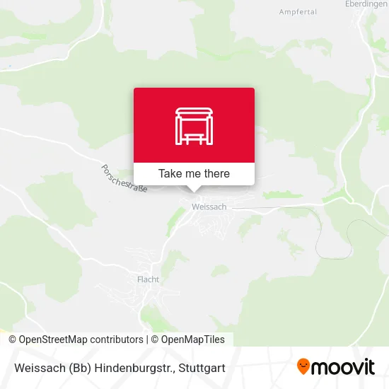 Карта Weissach (Bb) Hindenburgstr.