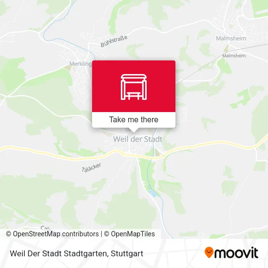 Карта Weil Der Stadt Stadtgarten