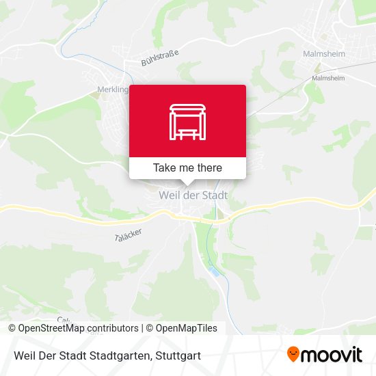 Карта Weil Der Stadt Stadtgarten