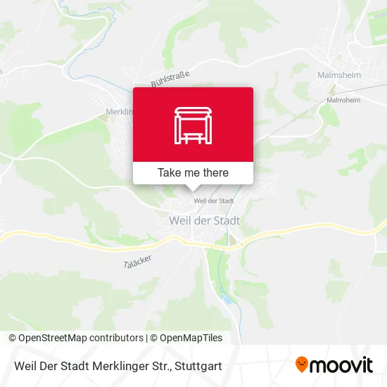 Карта Weil Der Stadt Merklinger Str.