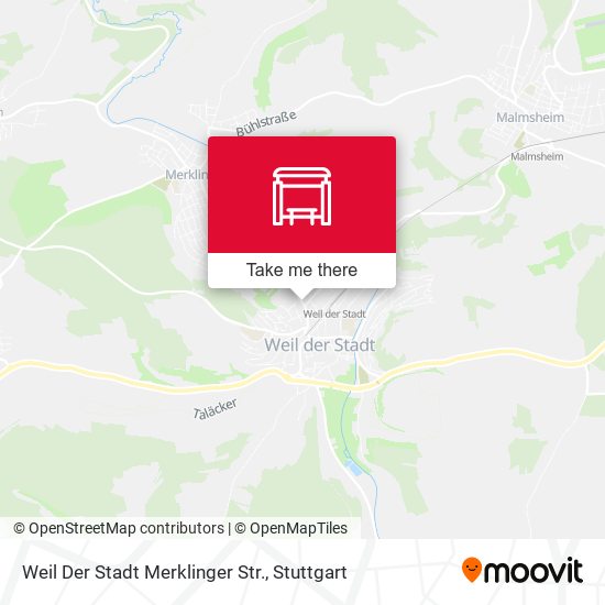 Карта Weil Der Stadt Merklinger Str.