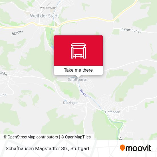 Карта Schafhausen Magstadter Str.