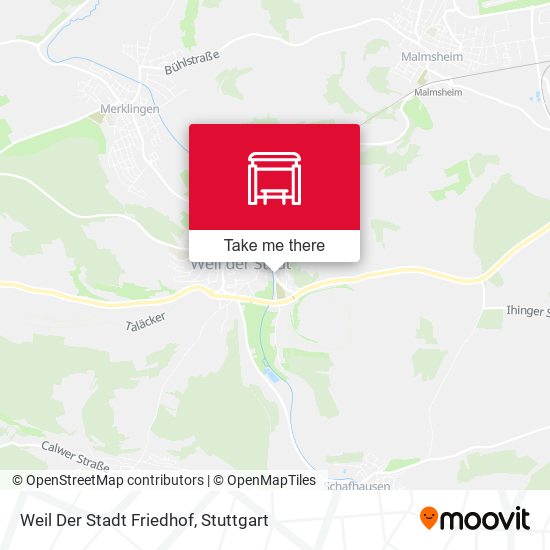 Карта Weil Der Stadt Friedhof