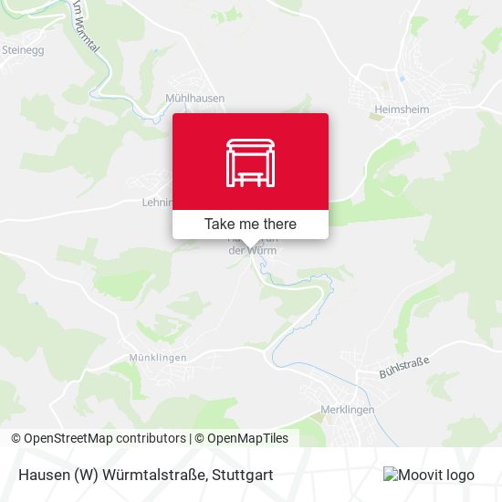 Hausen (W) Würmtalstraße map