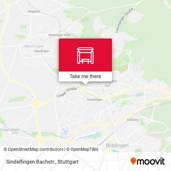 Карта Sindelfingen Bachstr.