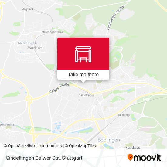 Sindelfingen Calwer Str. map