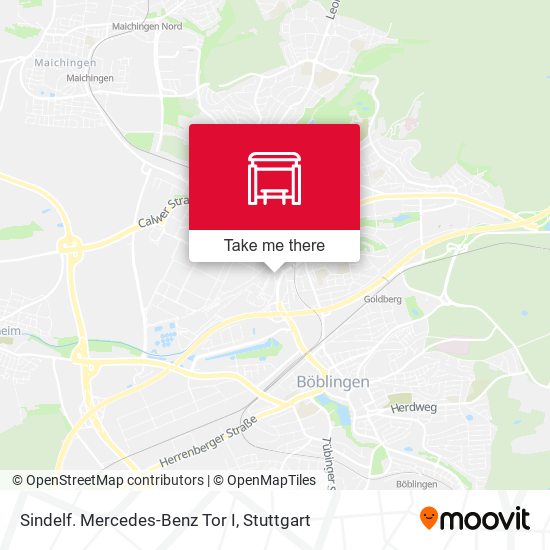 Sindelf. Mercedes-Benz Tor I map