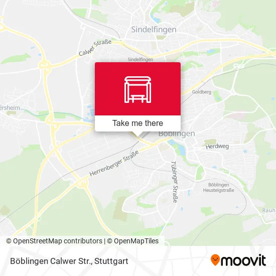 Карта Böblingen Calwer Str.