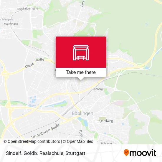 Карта Sindelf. Goldb. Realschule