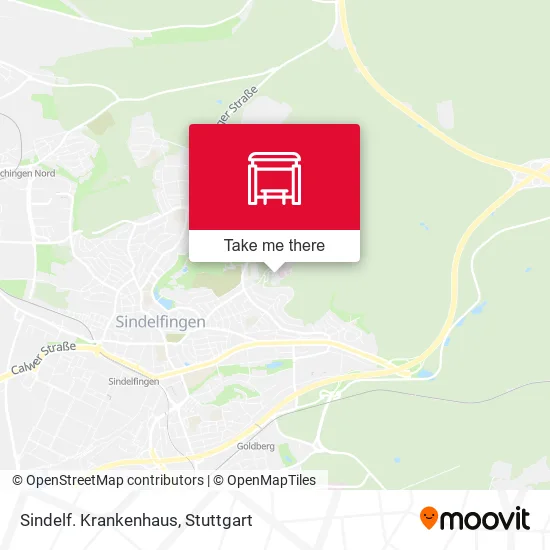 Карта Sindelf. Krankenhaus