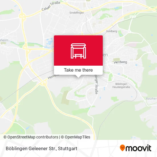 Карта Böblingen Geleener Str.