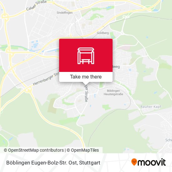 Böblingen Eugen-Bolz-Str. Ost map