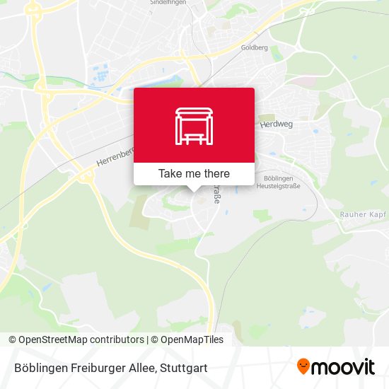 Böblingen Freiburger Allee map