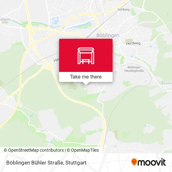 Карта Böblingen Bühler Straße