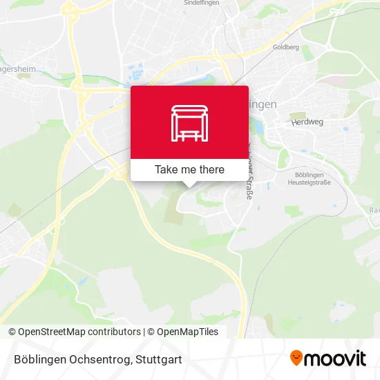 Карта Böblingen Ochsentrog