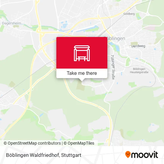 Карта Böblingen Waldfriedhof