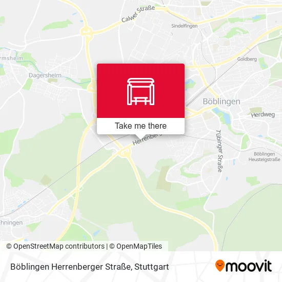 Карта Böblingen Herrenberger Straße