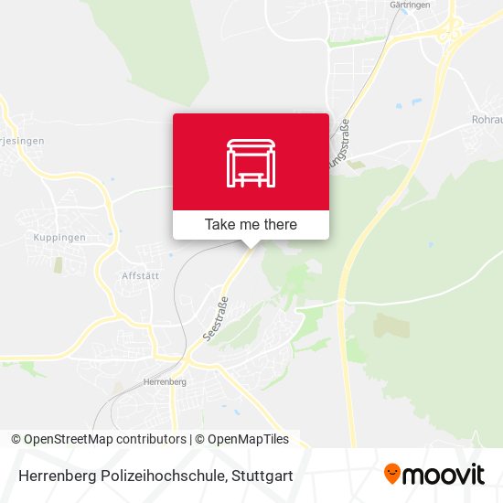 Herrenberg Polizeihochschule map