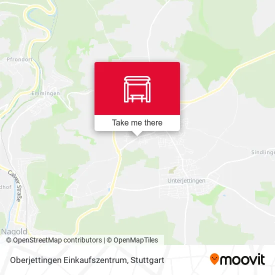 Карта Oberjettingen Einkaufszentrum