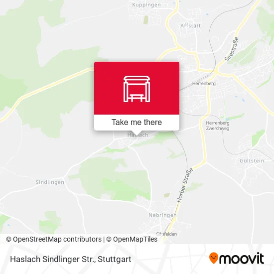 Карта Haslach Sindlinger Str.