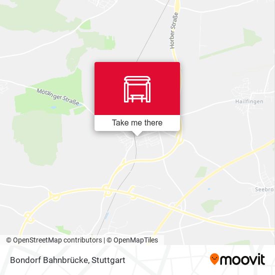 Bondorf Bahnbrücke map