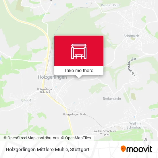 Карта Holzgerlingen Mittlere Mühle