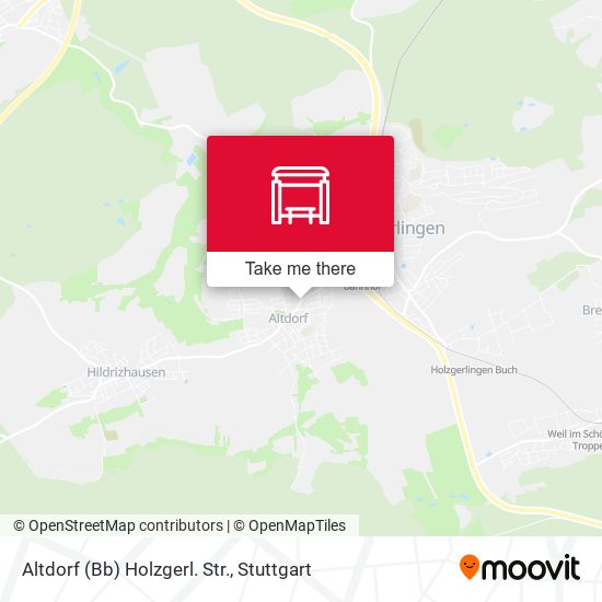 Altdorf (Bb) Holzgerl. Str. map