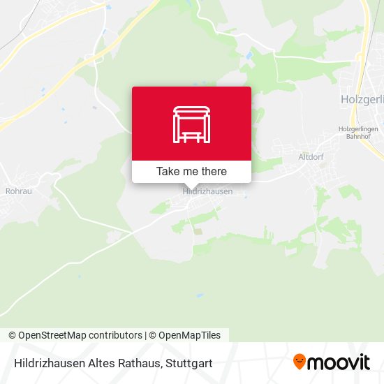 Hildrizhausen Altes Rathaus map